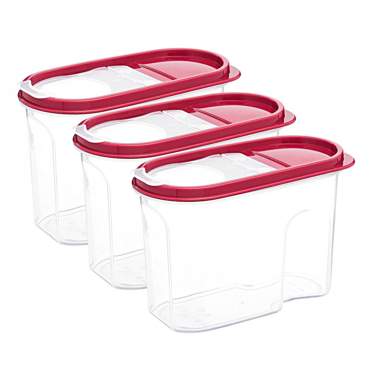 Erzak Kabı, 1,2 LT, Bordo 3'lü Set