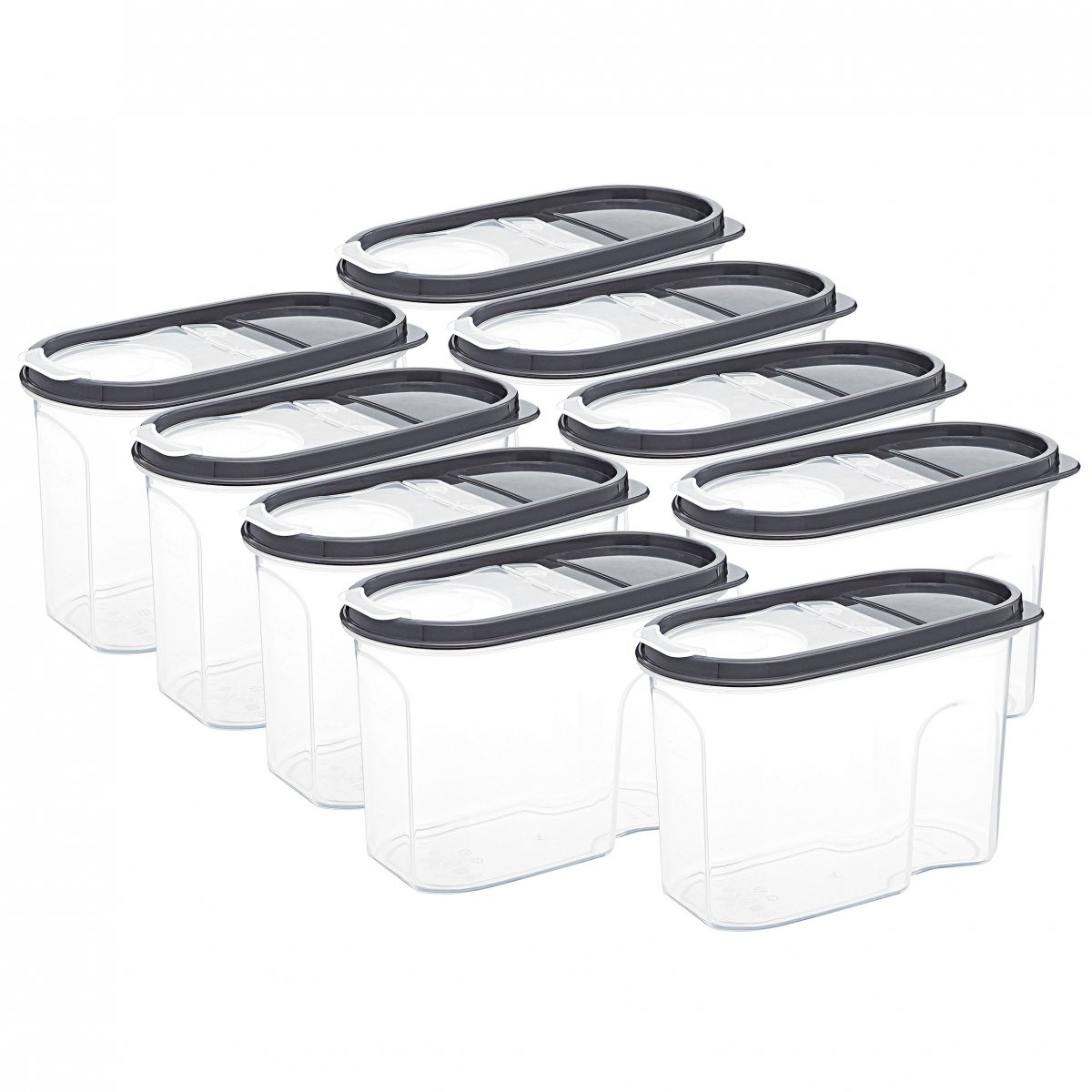 Erzak Kabı, 1,2 LT, Gri 9'lu Set