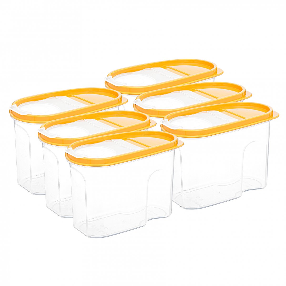 Erzak Kabı, 1,2 LT, Hardal 6'lı Set