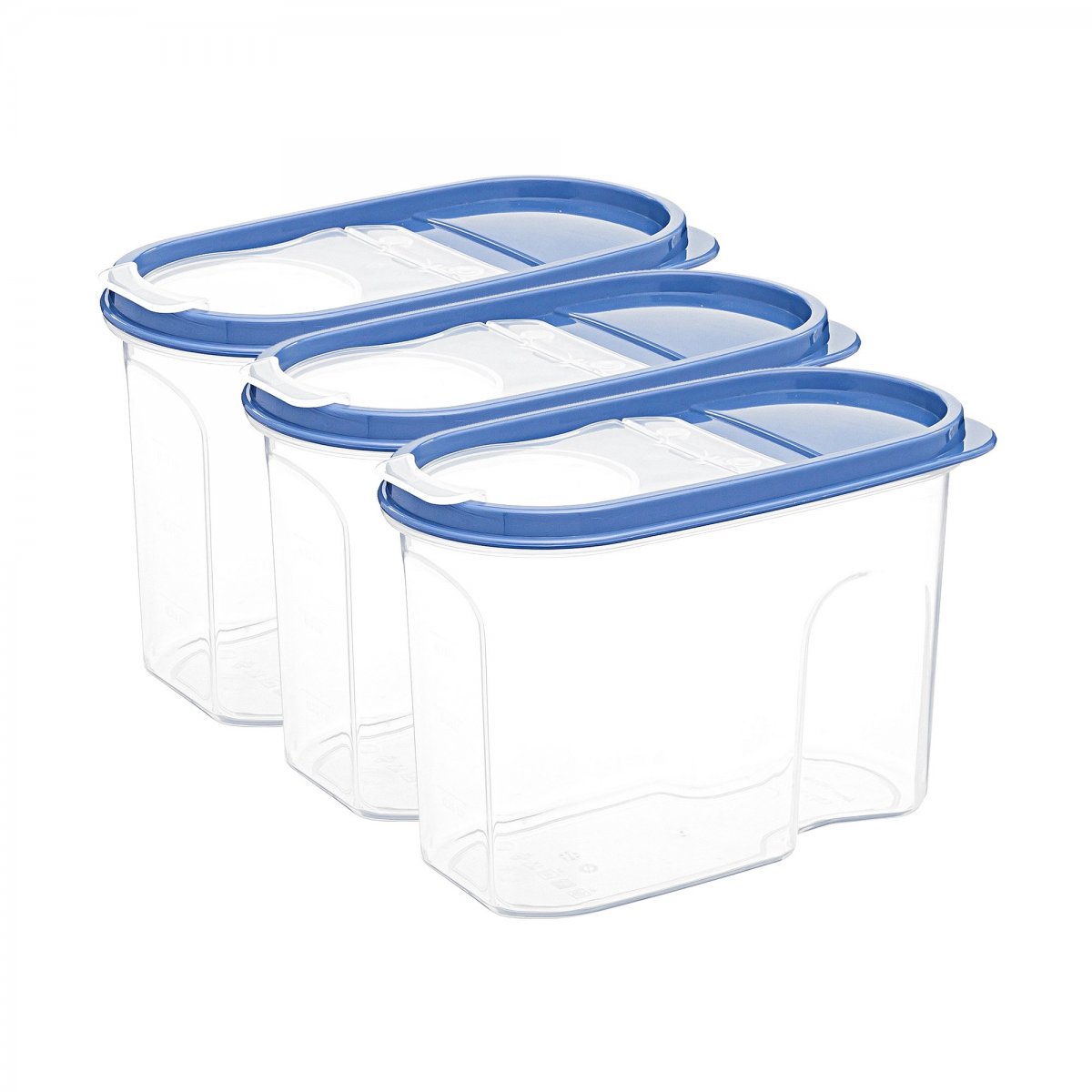 Erzak Kabı, 1,2 LT, Mavi 3'lü Set