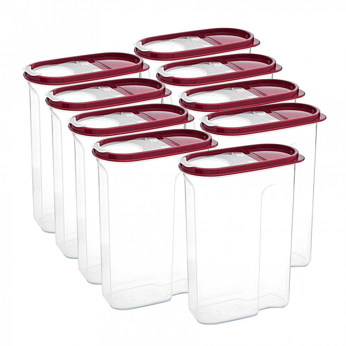 Erzak Kabı, 1,7 LT, Bordo 9'lu Set