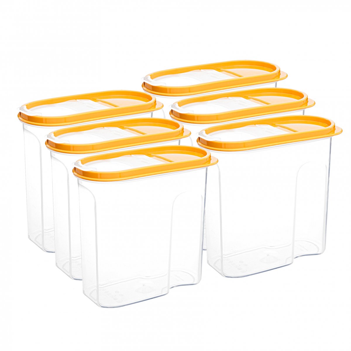 Erzak Kabı, 1,7 LT, Hardal 6'lı Set