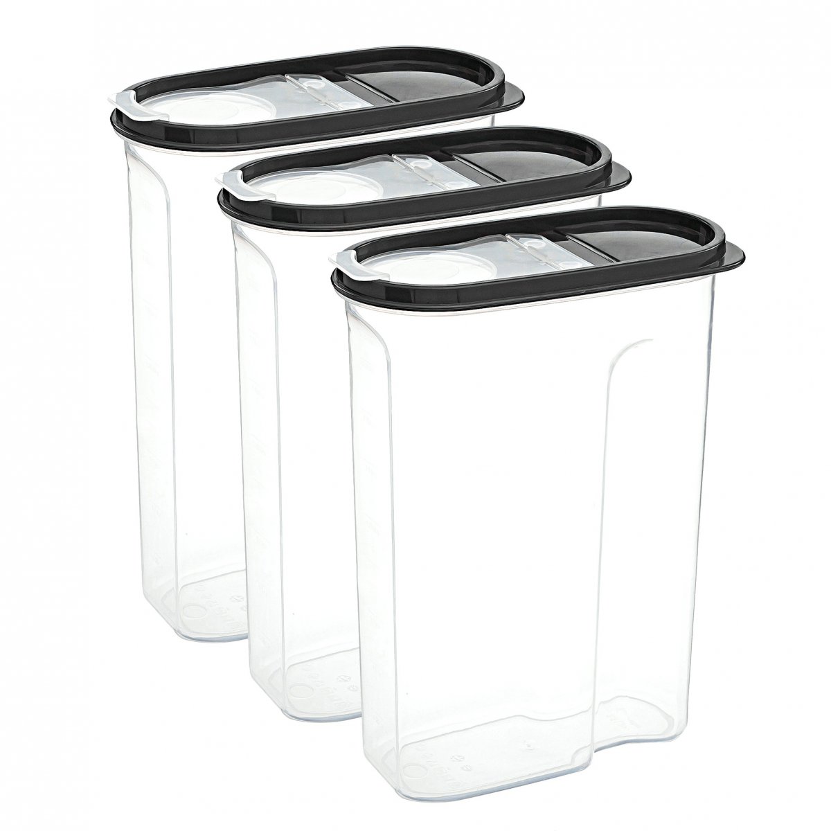 Erzak Kabı, 2,5 LT, Gri 3'lüSet