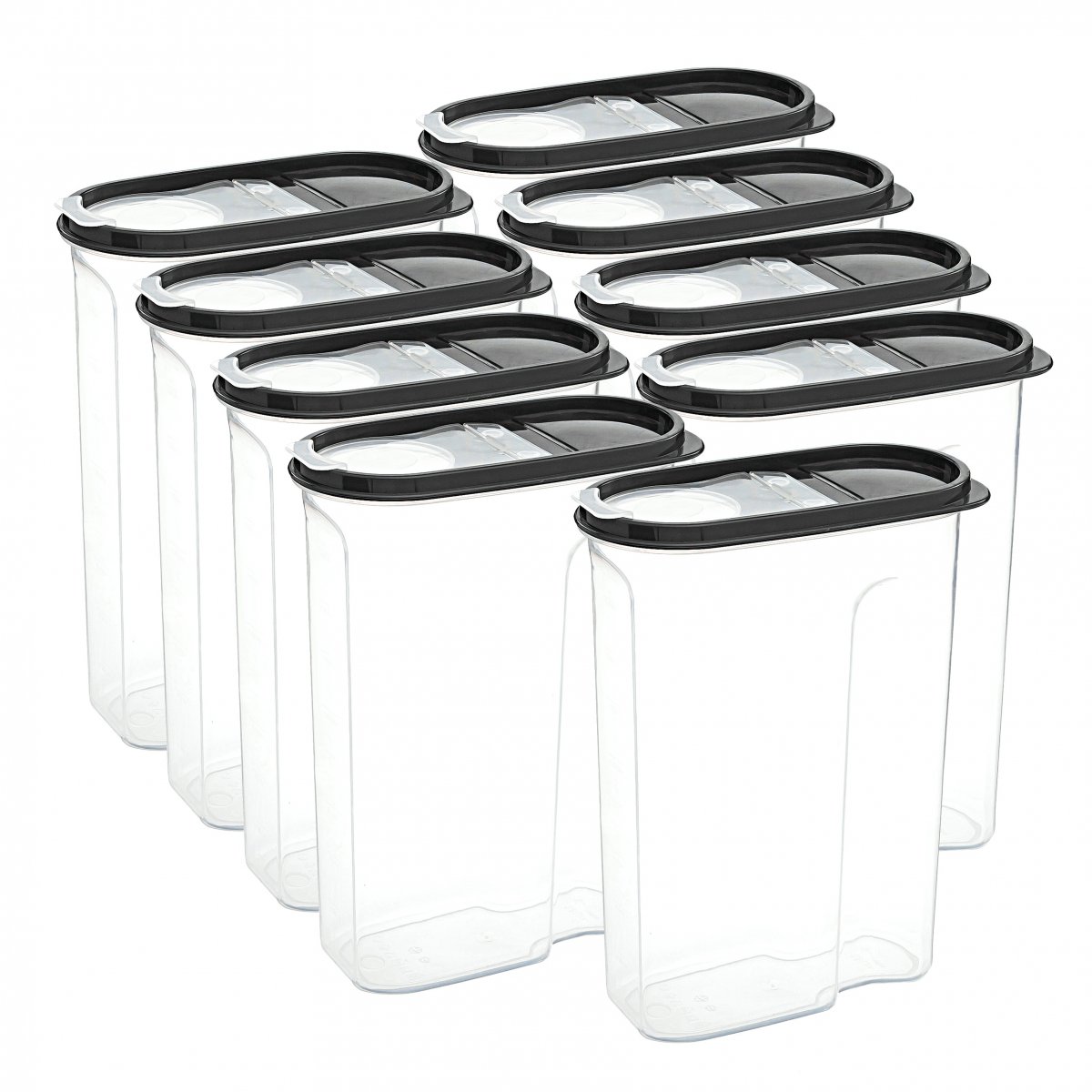 Erzak Kabı, 2,5 LT, Gri 9'lu Set