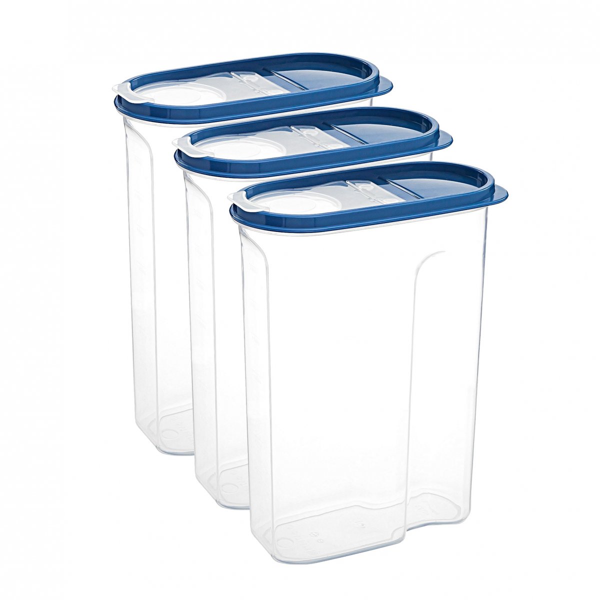 Erzak Kabı, 2,5 LT, Mavi 3'lü Set