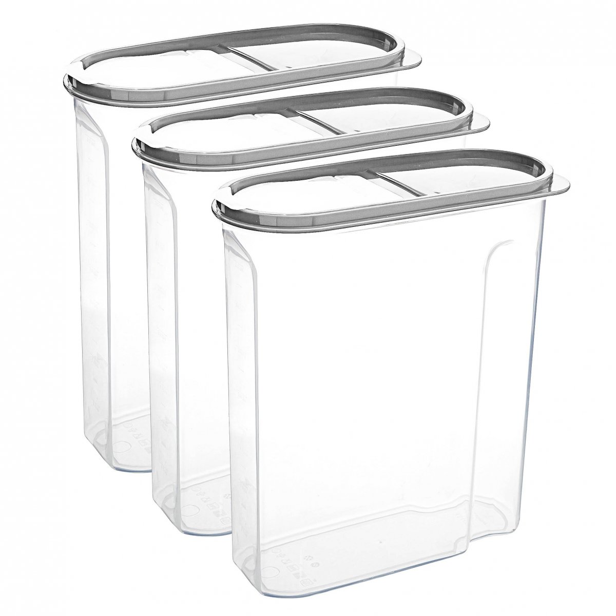 Erzak Kabı, 4 LT, Beyaz 3'lü Set