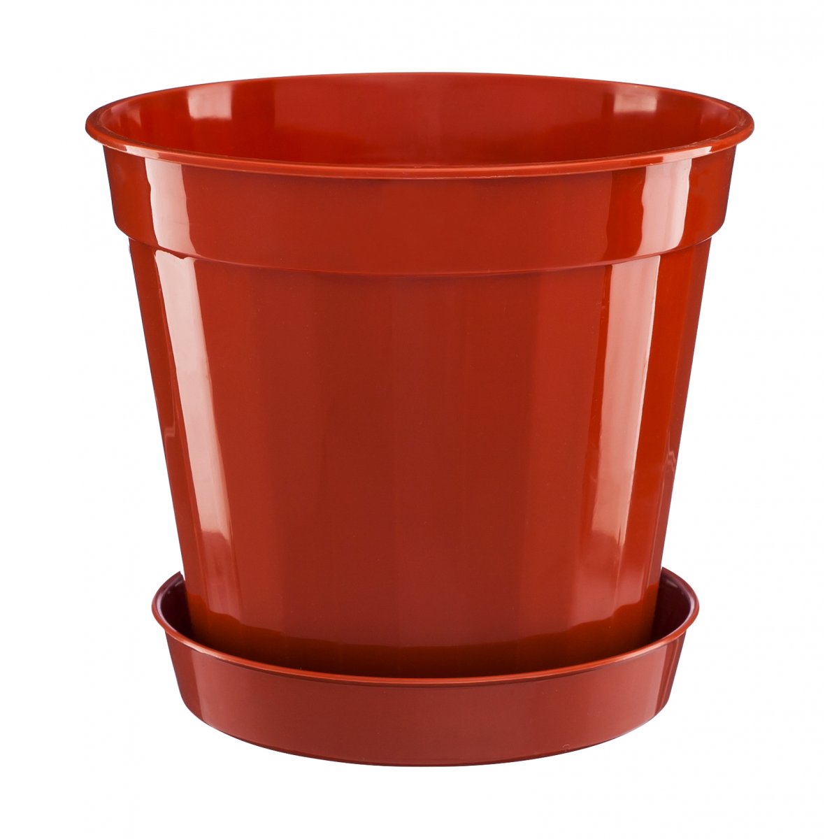 Favilla Tabaklı Saksı Kahverengi 20 Cm / 3.7 Lt